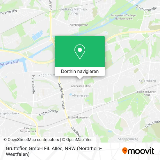 Grüttefien GmbH Fil. Allee Karte