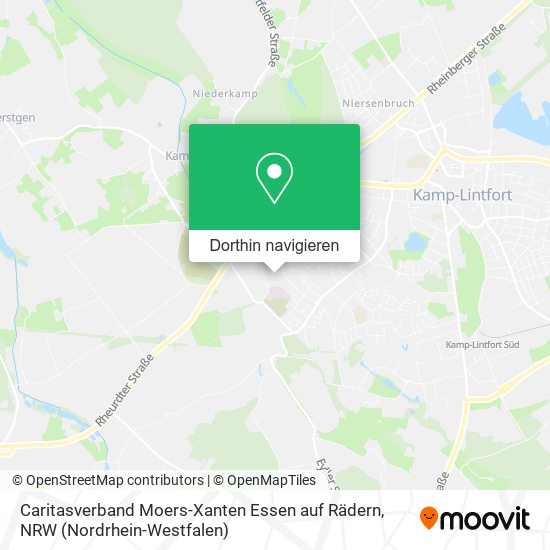 Caritasverband Moers-Xanten Essen auf Rädern Karte