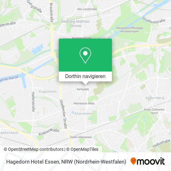 Hagedorn Hotel Essen Karte