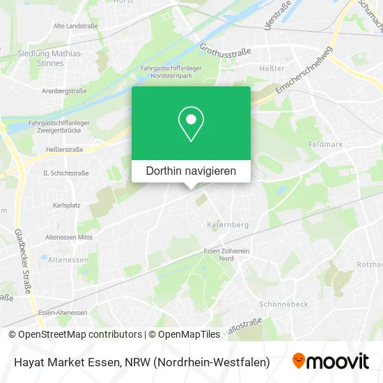 Hayat Market Essen Karte