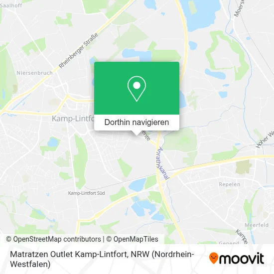 Matratzen Outlet Kamp-Lintfort Karte