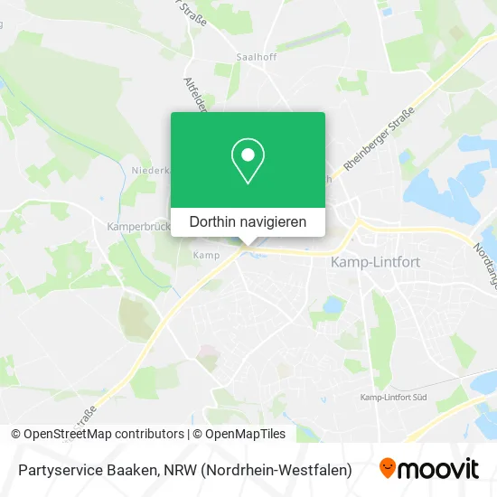 Partyservice Baaken Karte