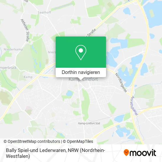 Bally Spiel-und Lederwaren Karte