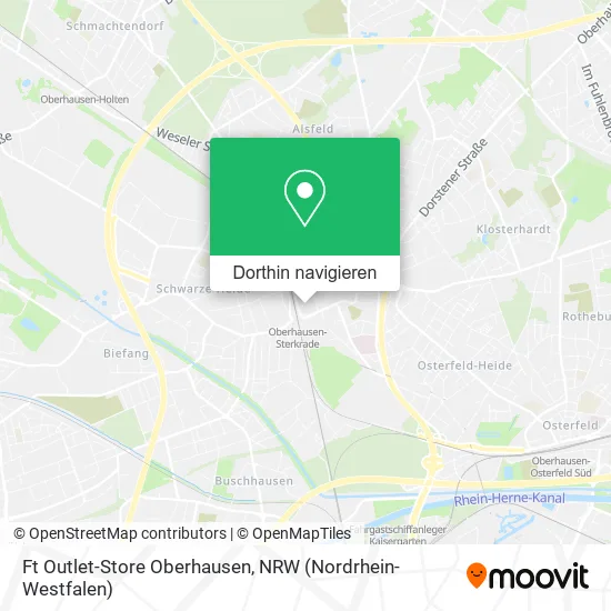Ft Outlet-Store Oberhausen Karte