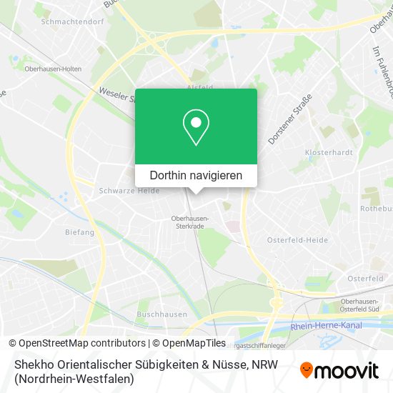 Shekho Orientalischer Sübigkeiten & Nüsse Karte