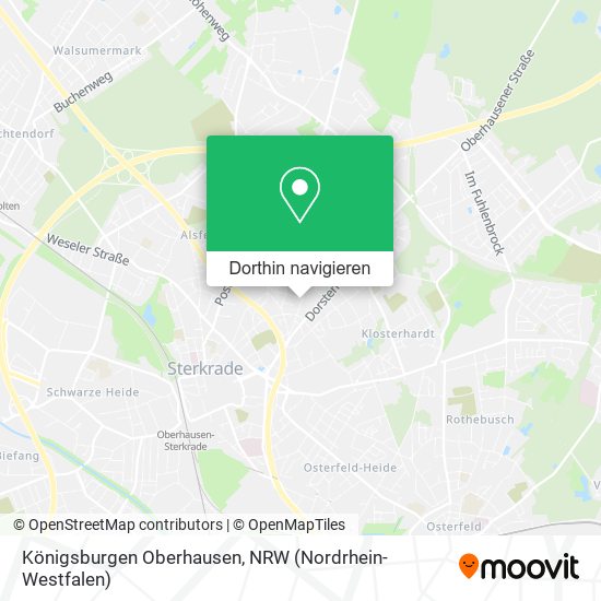 Königsburgen Oberhausen Karte