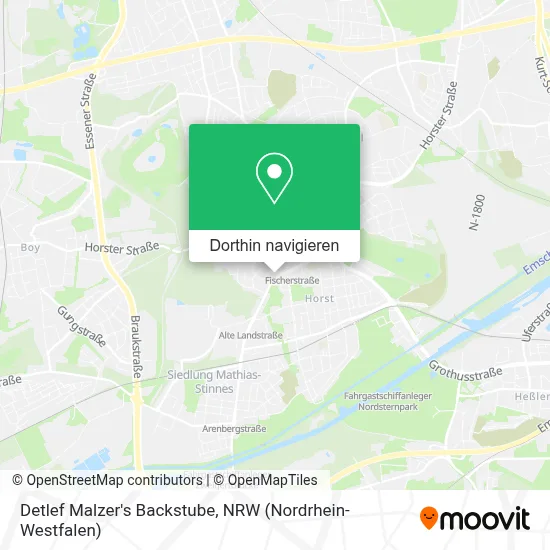 Detlef Malzer's Backstube Karte