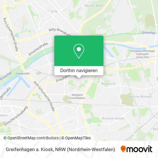 Greifenhagen a. Kiosk Karte