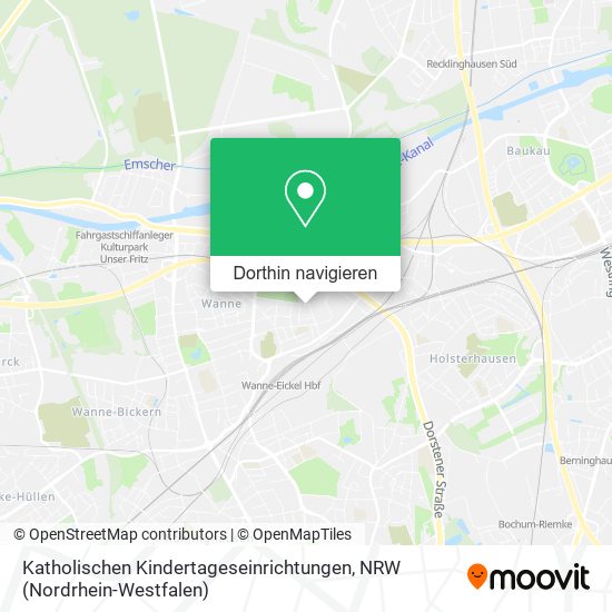 Katholischen Kindertageseinrichtungen Karte