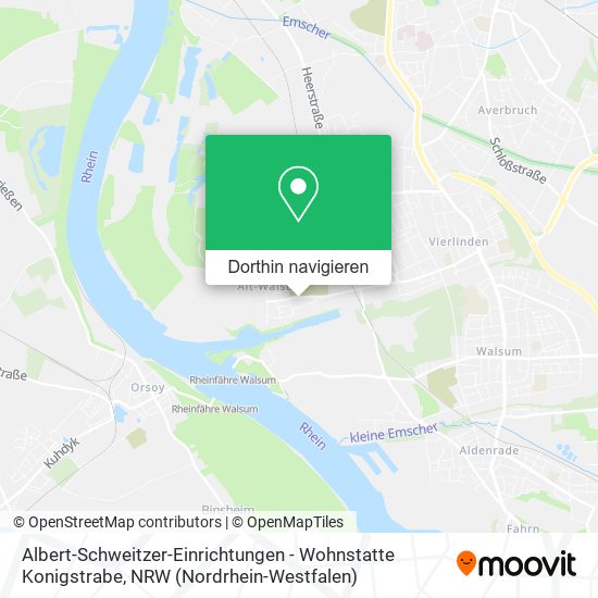 Albert-Schweitzer-Einrichtungen - Wohnstatte Konigstrabe Karte