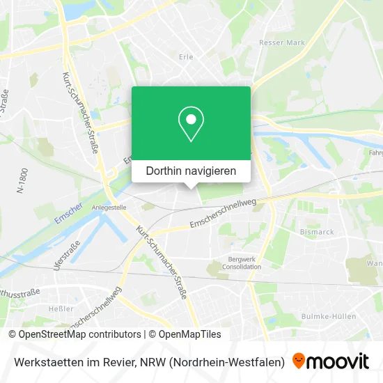 Werkstaetten im Revier Karte