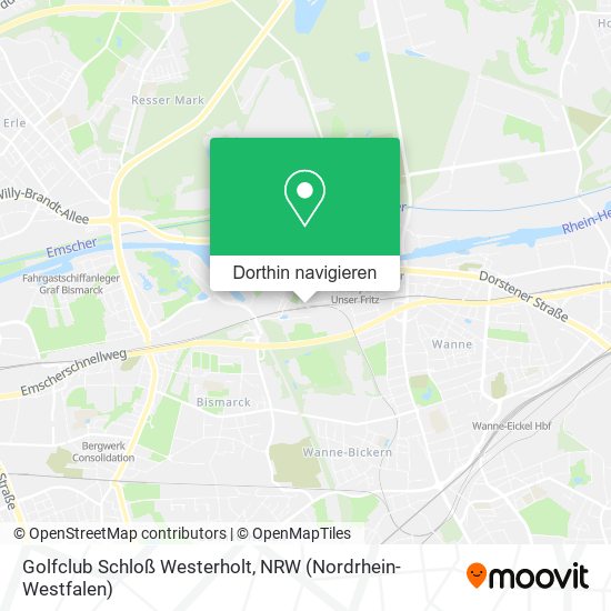 Golfclub Schloß Westerholt Karte
