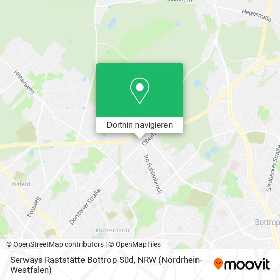 Serways Raststätte Bottrop Süd Karte