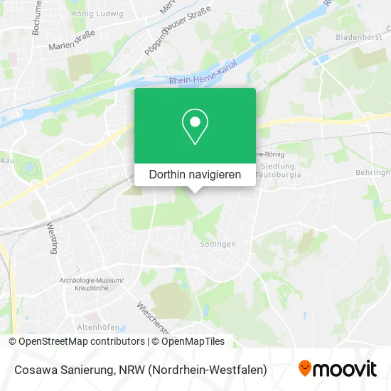 Cosawa Sanierung Karte