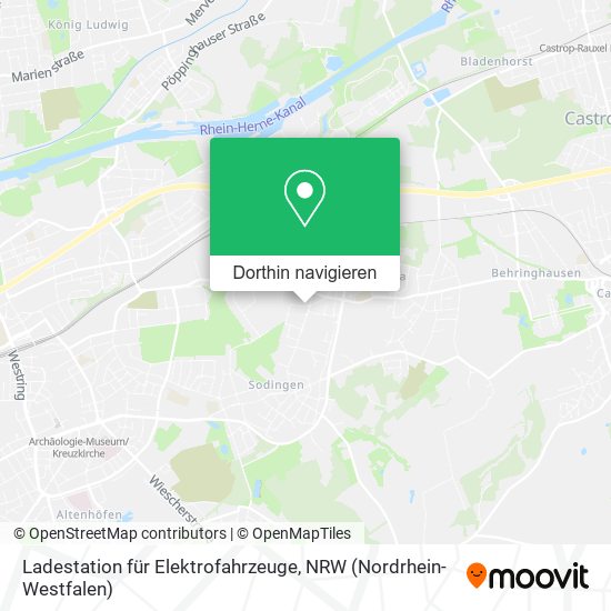 Ladestation für Elektrofahrzeuge Karte