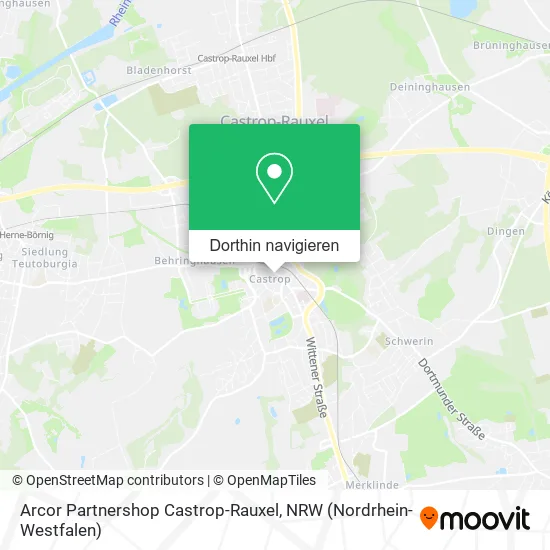 Arcor Partnershop Castrop-Rauxel Karte