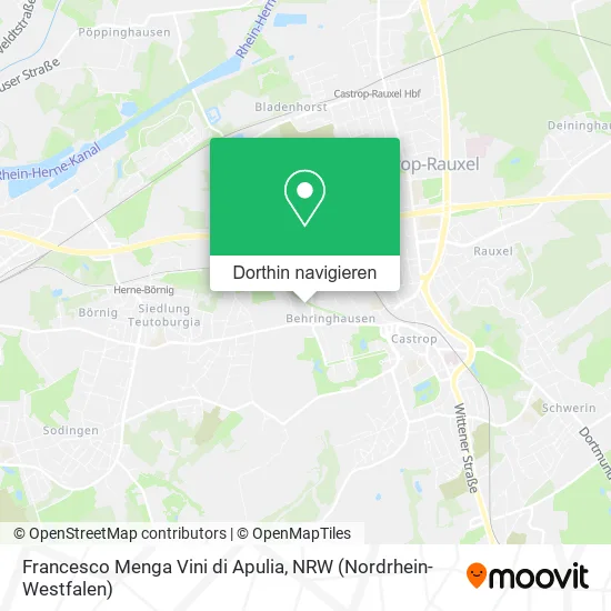 Francesco Menga Vini di Apulia Karte