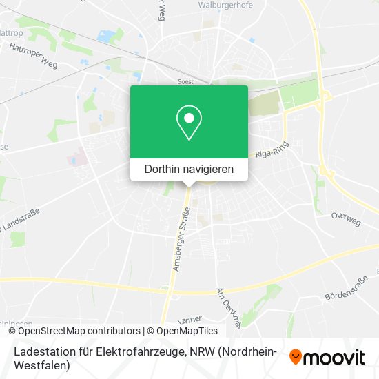 Ladestation für Elektrofahrzeuge Karte