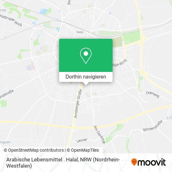 Arabische Lebensmittel . Halal Karte