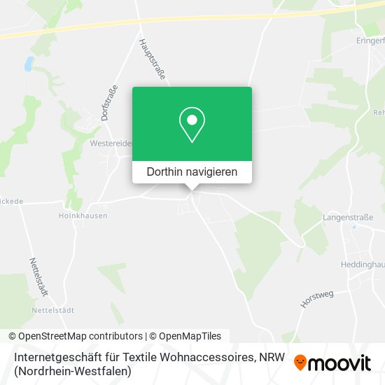 Internetgeschäft für Textile Wohnaccessoires Karte