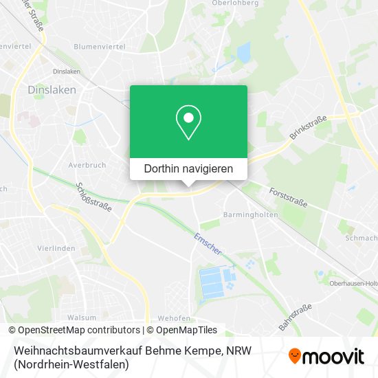 Weihnachtsbaumverkauf Behme Kempe Karte
