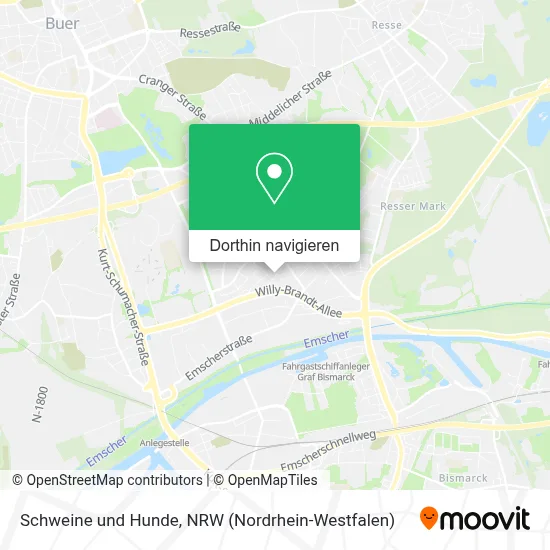 Schweine und Hunde Karte