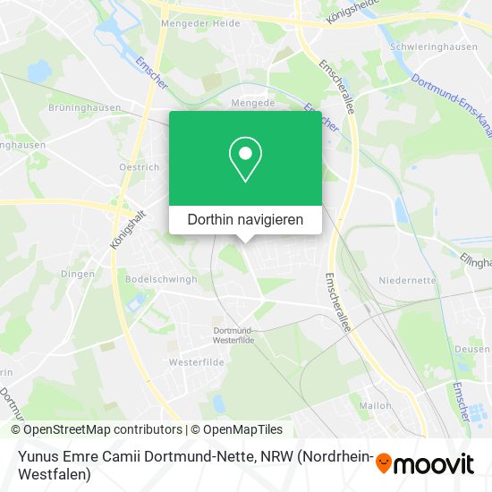Yunus Emre Camii Dortmund-Nette Karte