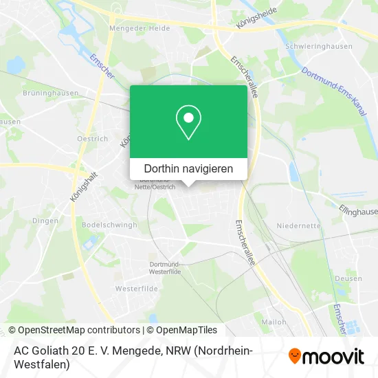 AC Goliath 20 E. V. Mengede Karte