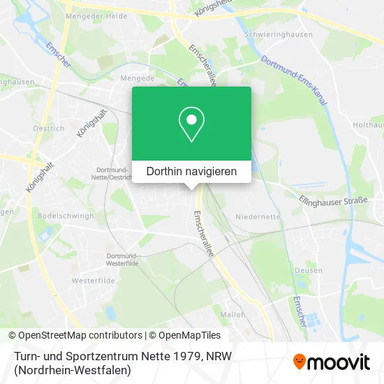 Turn- und Sportzentrum Nette 1979 Karte
