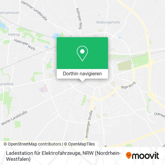Ladestation für Elektrofahrzeuge Karte