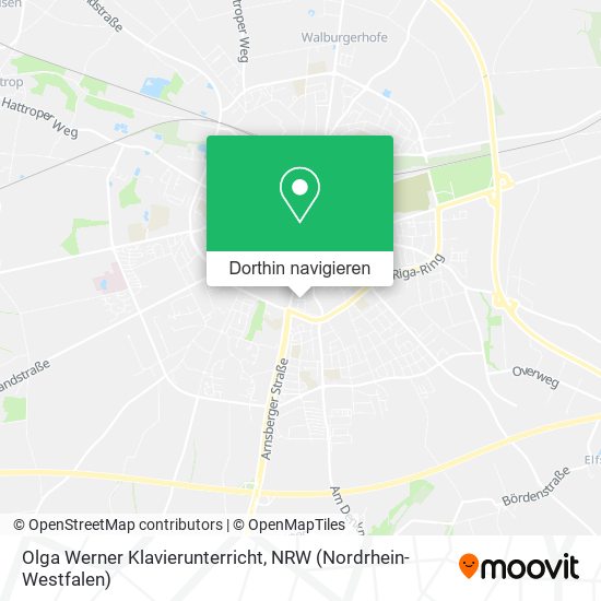 Olga Werner Klavierunterricht Karte