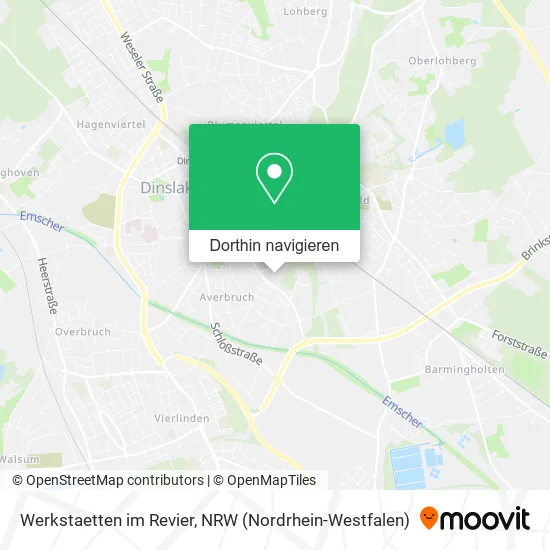 Werkstaetten im Revier Karte