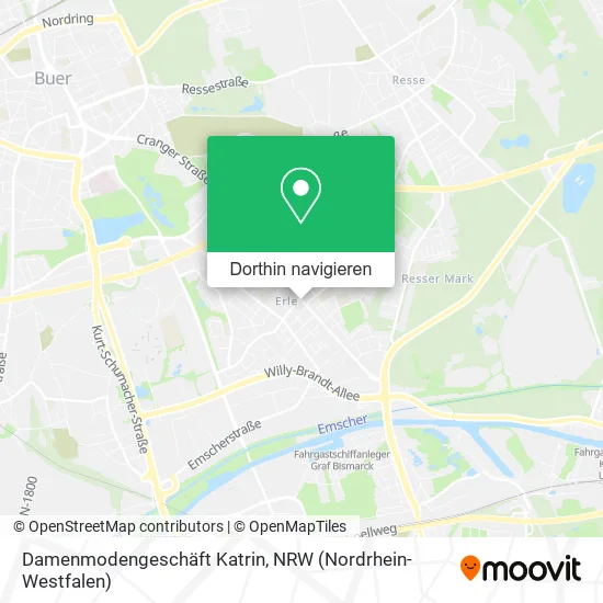 Damenmodengeschäft Katrin Karte