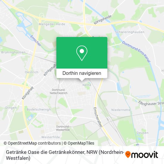Getränke Oase die Getränkekönner Karte