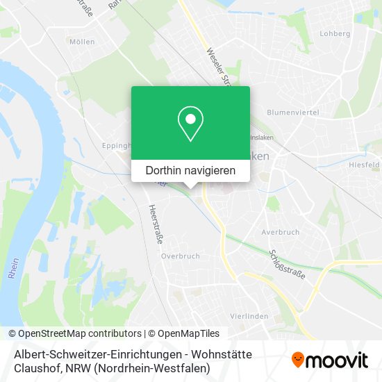 Albert-Schweitzer-Einrichtungen - Wohnstätte Claushof Karte