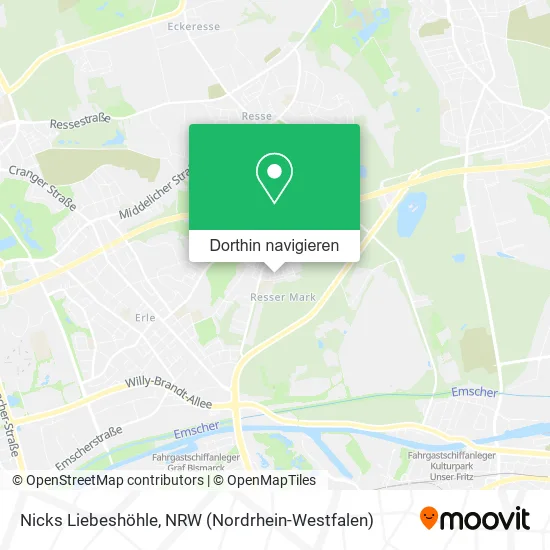 Nicks Liebeshöhle Karte