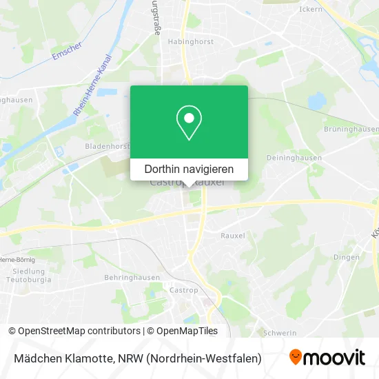 Mädchen Klamotte Karte