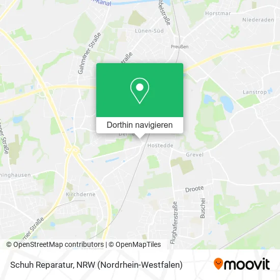 Schuh Reparatur Karte