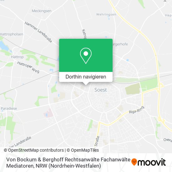 Von Bockum & Berghoff Rechtsanwälte Fachanwälte Mediatoren Karte
