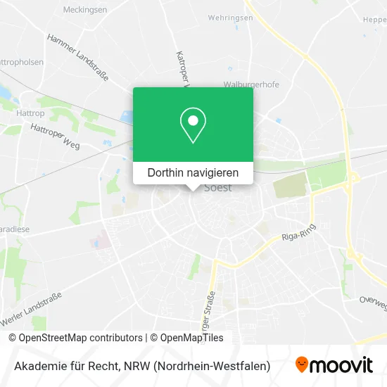 Akademie für Recht Karte
