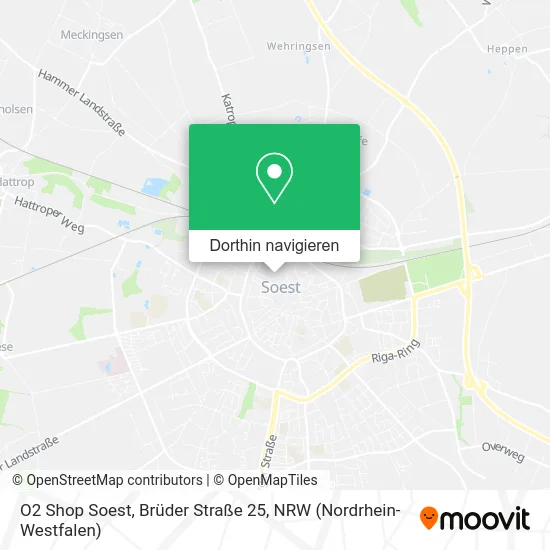 O2 Shop Soest, Brüder Straße 25 Karte
