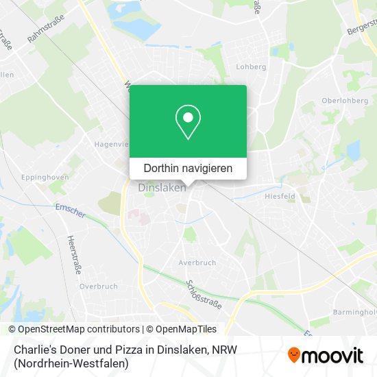 Charlie's Doner und Pizza in Dinslaken Karte