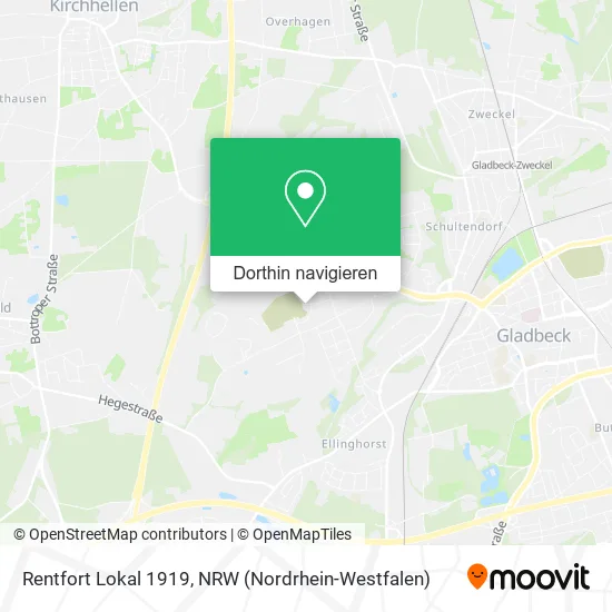 Rentfort Lokal 1919 Karte