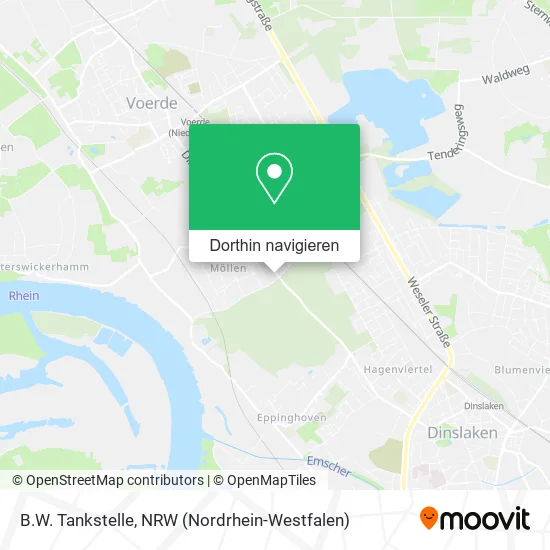 B.W. Tankstelle Karte