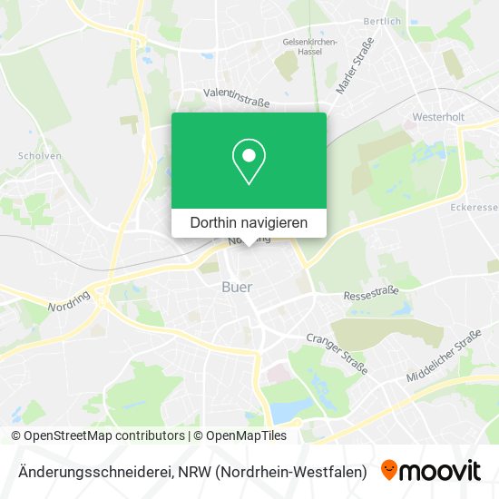 Änderungsschneiderei Karte