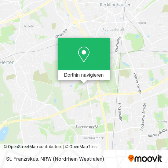 St. Franziskus Karte