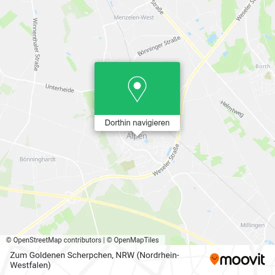 Zum Goldenen Scherpchen Karte