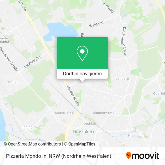 Pizzeria Mondo in Karte