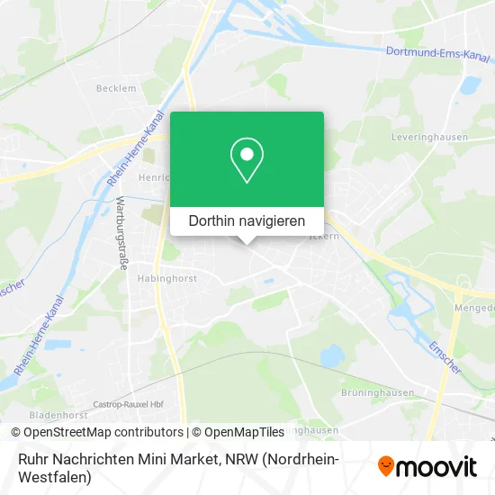 Ruhr Nachrichten Mini Market Karte