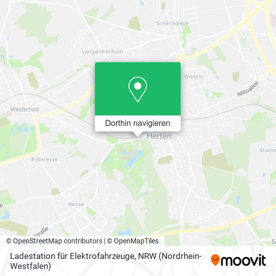 Ladestation für Elektrofahrzeuge Karte